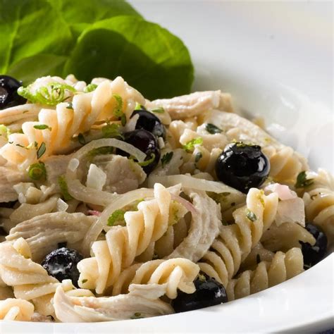 Easily add recipes from yums to the meal. Chicken & Blueberry Pasta Salad Recipe - EatingWell