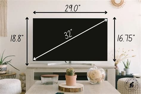 What Are The Dimensions Of A 32 Inch Tv Measuring Stuff