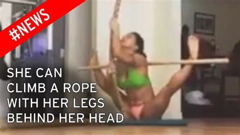 Call Britain S Got Talent Incredibly Flexible Woman Can Climb Rope With Her Legs Behind Her