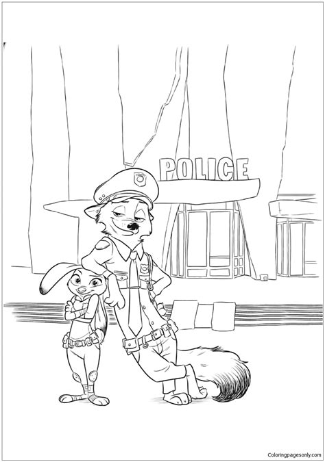 Mr Hopps Coloring Pages Coloring Pages