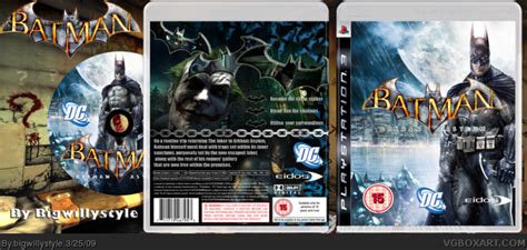 Batman Arkham Asylum Playstation 3 Box Art Cover By Bigwillystyle