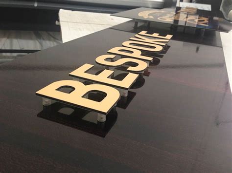 Flat Cut Acrylic Letters On Stand Off Locators Bar Signage Acrylic