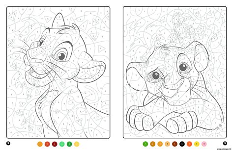 Coloriage Magique Disney Le Roi Lion