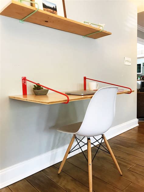 Repeat these steps until all shelf brackets are attached to the wall. Pair of Floating Desk Brackets - 22 | Floating desk, Desk ...