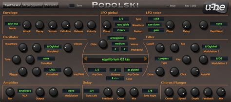 Podolski is a straightforward virtual analogue synthesizer featuring a flexible arpeggiator / step sequencer plus delay and chorus effects. MAC Synths Archive - Oceanrock