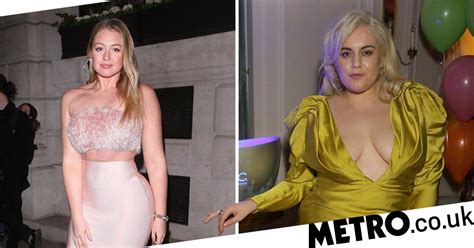 Felicity Hayward And Iskra Lawrence Pictured At London Fashion Week