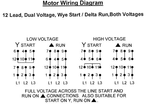 4 wire reversible psc motor with a triple pole double throw switch. Wiring Manual PDF: 12 Lead Delta Wiring Diagram