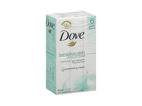 Dove Sensitive Skin Beauty Bar 4 Oz 6 Bars Ingredients And Reviews