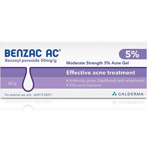 Benzac Ac Gel 5 60g Chemist Direct