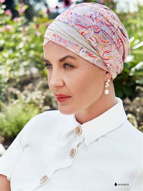 Christine Headwear Linen Collection Shakti Turban Aderans Benelux