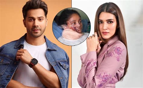 Varun Dhawan Kriti Sanon Interact With An Acid Attack Victim And Prove Why Humanity Is Above