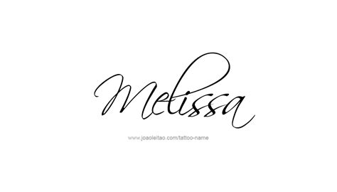 Melissa Name Tattoo Designs Artofit