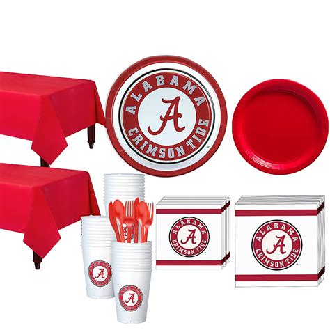 Alabama Crimson Tide Party Kit For 40 Guests Party City