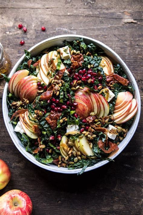 Honeycrisp apple salad is a refreshingly sweet and crunchy take on a traditional green salad, prepared with thinly sliced fresh apples and candied walnuts tossed with mildly spicy greens. Fall Harvest Honeycrisp Apple and Kale Salad. - Half Baked ...