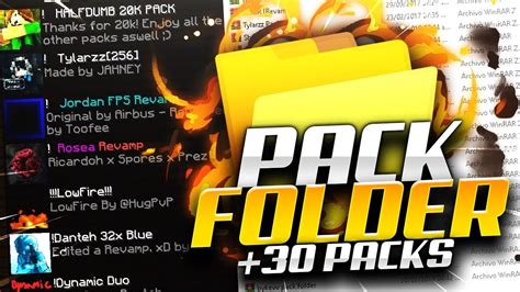 Mi Pack Folder Pvpuhc 30 Packs Youtube