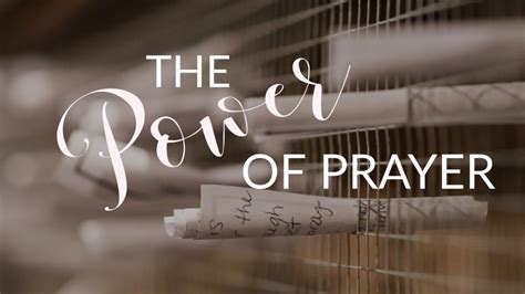 Prayer Series The Power Of Prayer Christian Life Assembly