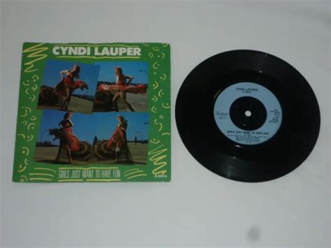 CYNDI LAUPER GIRLS Just Want To Have Fun 7 Inch Single Vinyl Record 45