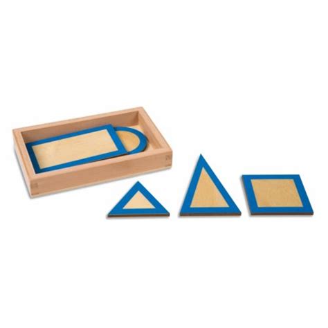 Geometric Plane Figures With Box Nettbutikk Montessori Norge