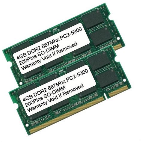 Work is sending me a laptop since my personal one has i guess the problem was with the os.because after increasing my ram from 4 gb to 8 gb still the usable memory was 2267 mb out of 8 gb, then i did a. 8GB Kit 2x 4GB DDR2 667 MHz PC2-5300 Sodimm Memory for IBM ...