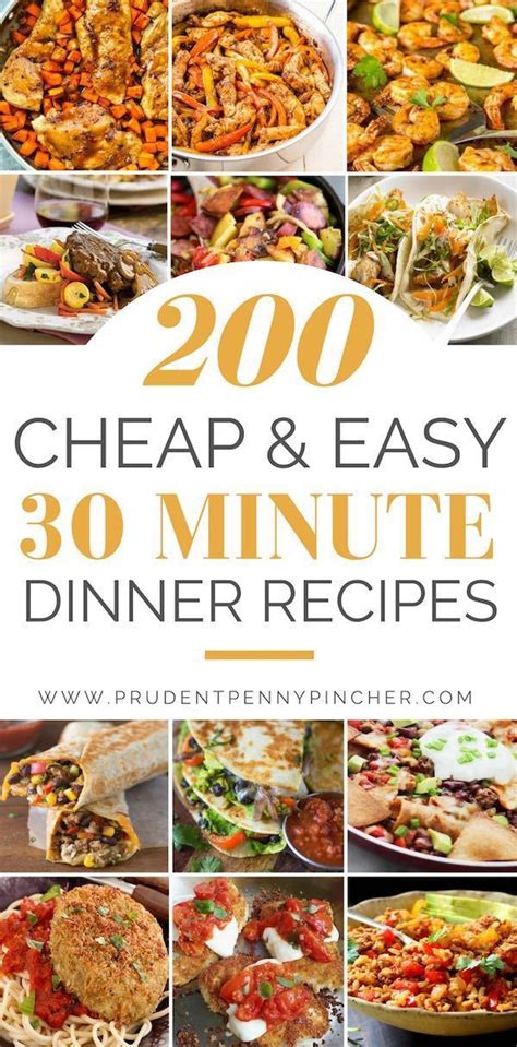 200 Cheap and Easy 30 Minute Meals | Quick healthy meals ...