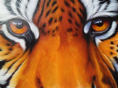 Tiger Painting Oil Painting On Canvas 100x100 Cm Etsy