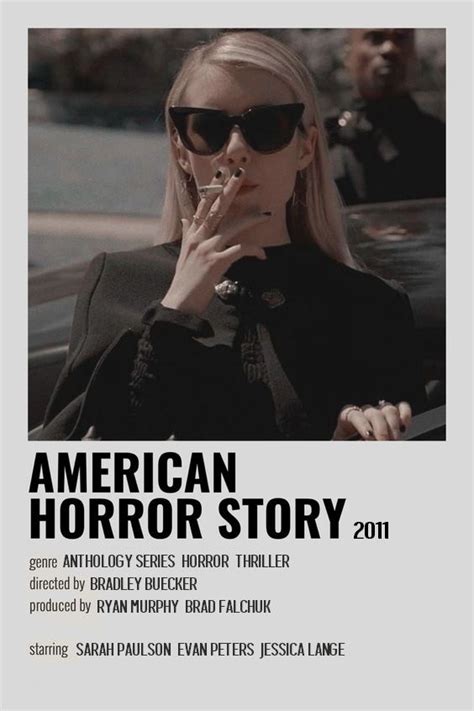I know some of these might be easy for u guys but still write your answers on the comment below. american horror story alternative poster minimalist ...