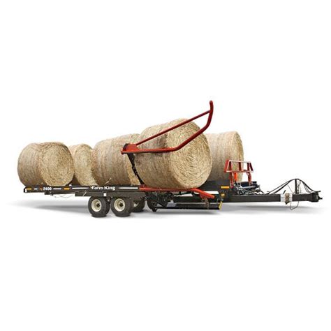 Round Bale Carrier 1450 Farm King Trailed Self Unloading