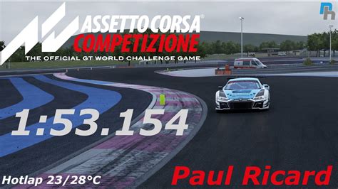 Assetto Corsa Competizione Hotlap Paul Ricard Audi R8 LMS Evo