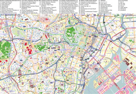 Tokio ist die hauptstadt japans. Karten und Stadtpläne Tokio