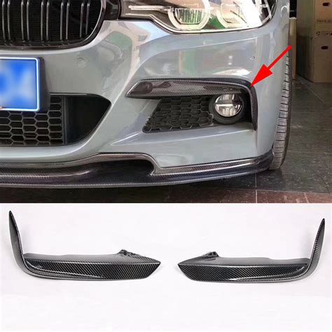 Carbon Look Front Splitter Lips For Bmw 3 Series F30 F31 320i 335i M
