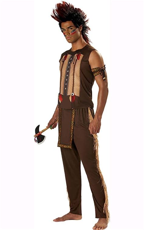 Noble Cherokee Indian Warrior Adult Costume California