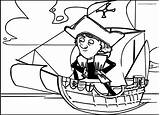 Columbus Christopher Coloring Ship Pages Wecoloringpage sketch template