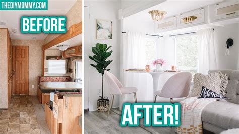rv renovation before and after vintage glam makeover our diy camper 2 the diy mommy the