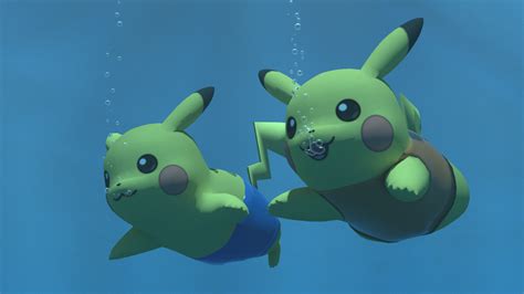 Pikachus Swimming Trunks V15 By Kuby64 On Deviantart