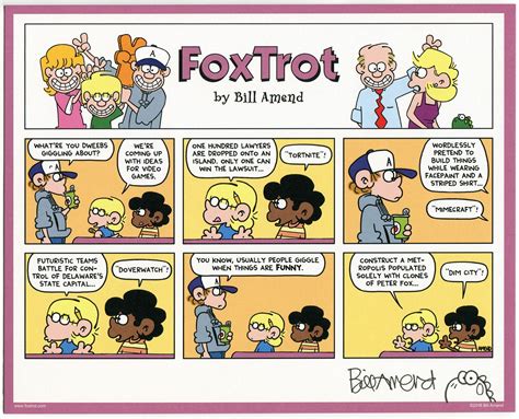 Dim City Signed Print Foxtrot Comic By Bill Amend The Foxtrot Store