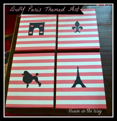 Yes, i finally made one of these adorable tassel garlands, and will probably make a million more! DIY Paris Themed Art (With images) | Paris theme, Diy art, Paris room decor