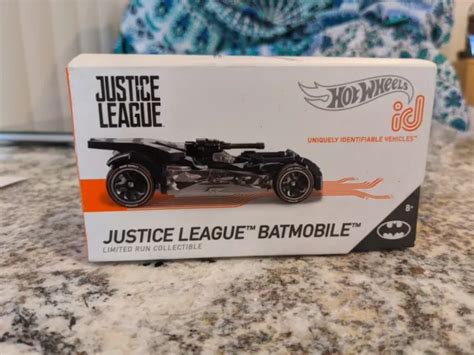 Hot Wheels Justice League Batmobile Black Id Batman Premium Fxb Picclick