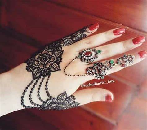 These handpicked simple mehandi designs are just the right pick for your small wedding. Easy Simple Jewellery Ornamental Henna Mehndi Designs for ...