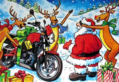 Motorcycle Santa Christmas Wallpapers Motorcycle Christmas Santa And