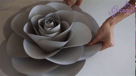 Diy Paper Flower Flower Template 32 Camellia Paper Rose Youtube