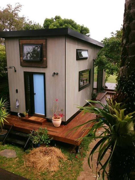 No land no leased land/ trailer with home will need to be towed. Australian Zen Tiny Home | Shed to tiny house, Tiny house ...