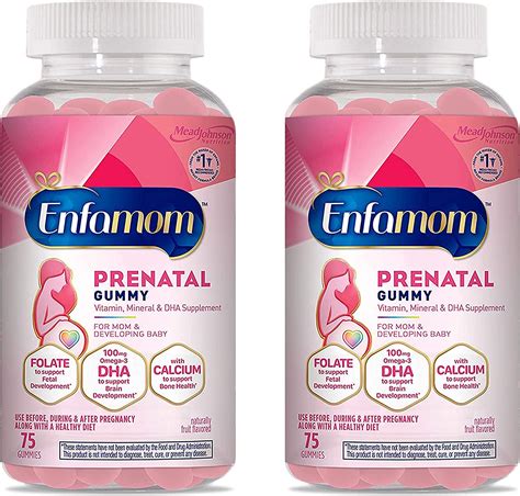 Enfamom Prenatal Gummy Vitamins Omega 3 Dha Folate