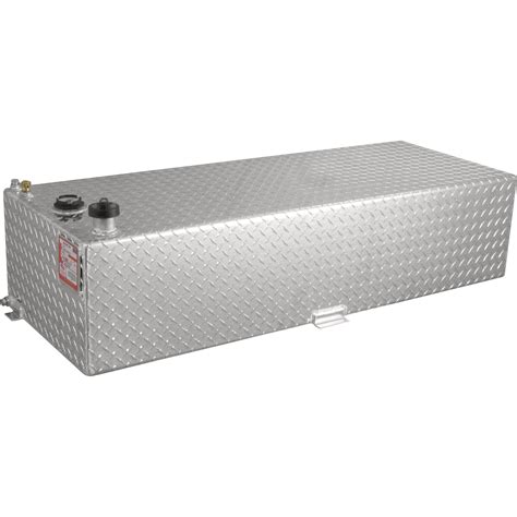 Rds Aluminum Auxiliary Fuel Tank — 60 Gallon Rectangular Diamond Plate