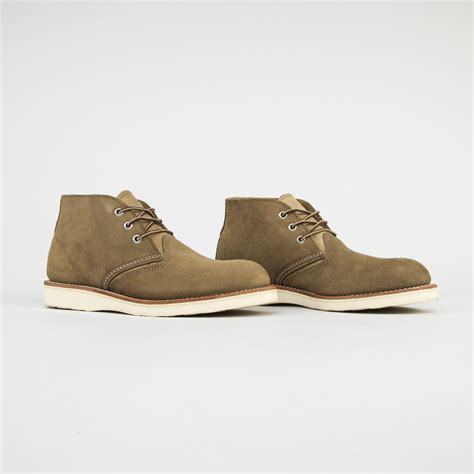 Red Wing 3149 Classic Chukka Boot Olive Mohave Leather Consortium