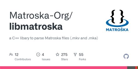 Github Matroska Orglibmatroska A C Libary To Parse Matroska Files