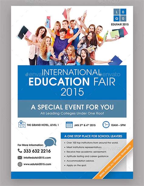 16 College Fair Flyer Templates Free And Premium Psd Vector Download