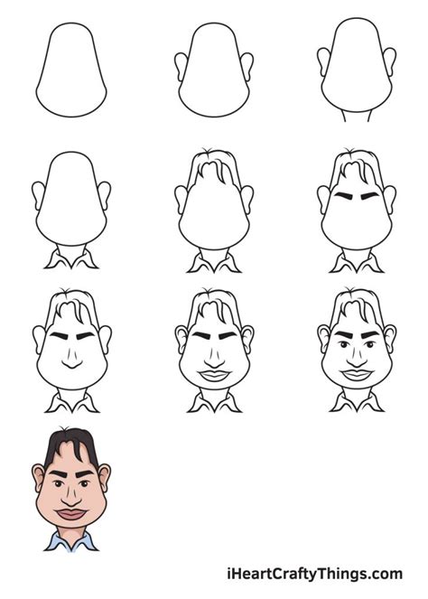 How To Draw A Caricature Step By Step Drawing Guide B
