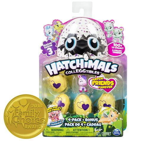 Hatchimals Colleggtibles Season 3 4 Pack Bonus Styles And Colors May