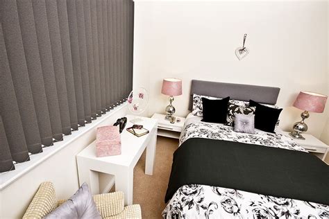 Bedroom window treatments should add style while providing privacy. Bioflex FR Grey Vertical Blinds #grey #greyinterior # ...