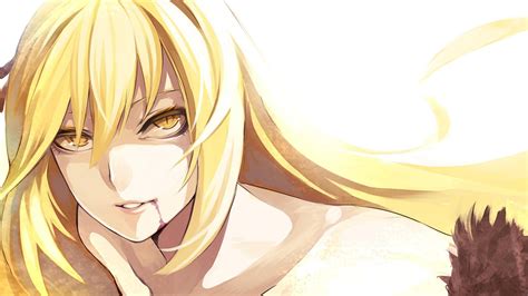 Anime Anime Girls Oshino Shinobu Blonde Long Hair Monogatari Series Wallpapers HD Desktop
